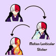 Shoto Todoroki Motion Laptop Sticker My Hero Academia Car Decal Anime Waterproof Stickers for Car,Suitcase,Refrigerator,Etc Gift, everythinganimee