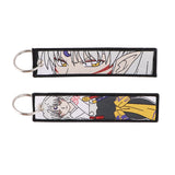 Anime Embroided Key-chain