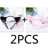3 Colors Beautiful Masquerade Halloween Cat Ears Cosplay Cat Ear Anime Party Costume Bow Tie Bell Headwear Headband Anime