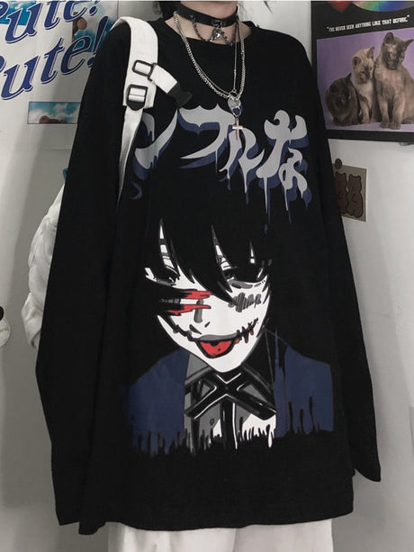 Shop the latest Tokyo Ghoul anime print t-shirts for women on Deeptown. Unique Japanese retro Harajuku designs, perfect for E-Girl fashionHarajuku Tops E Girl Graphic Tees y2k Top Short Sleeve Available in S,M,L,XL,XXL sizes