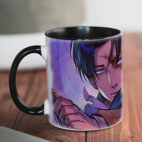 New Attack on Titan Mug 11oz Creative Ceramic Cartoon Anime Coffee Mugs Tea Cups Boy Friends Husband Birthday Gift, everythinganimee