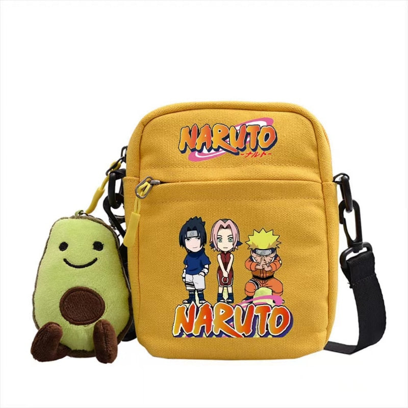 Hot Naruto Anime Figure Print Small Square Bag Children Shoulder Diagonal Bags Men Women's Backpack Christmas Gifts, everythinganimee