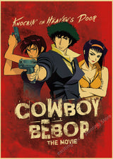 Hot Japan Anime Cowboy Bebop Posters Retro Kraft Paper Vintage Room Home Bar Cafe Decor Gift Print Aesthetic Art Wall Paintings