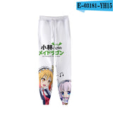 Anime Miss Kobayashi's Dragon Maid 3D Joggers Pants Men/Women Casual Trousers Hip Hop Sweatpants Kanna Kamui Cosplay Costume, everything animee