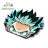 13cm x 9.6cm Car Stickers Midoriya Izuku My Hero Academia Peeker Surfboard Windows Laptop Waterproof Decal Caravan, everythinganimee