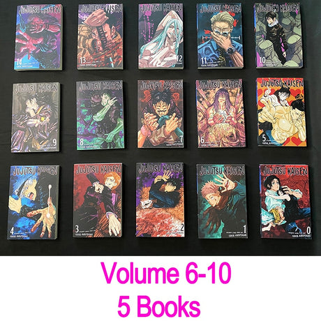 15 Books/Set Anime Jujutsu Kaisen Japan Youth Teens Fantasy Science Mystery Suspense English Version Manga Comic Book, everythinganimee