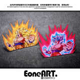 Anime Dragon Ball Z/GT/Super Car Sticker GokuVegeta Super Saiyan Lightning Reflective Holographic Waterproof Sticker Pull Flower , everythinganimee