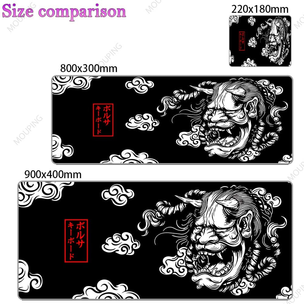 Dragon Mouse Pad Black and White Deskmat Playmat Laptop Japan Anime Gaming Keyboard Rubber Pad Pad on The Table Mouse Mat Pc Rug. everything animee