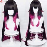 Game Genshin Impact Fatui Cosplay Columbina Wig 105cm Long Gradient Heat Resistant Synthetic Hair Anime Party Wigs + Wig Cap