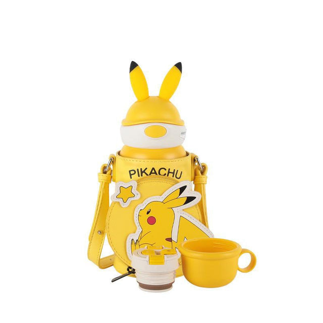 Kawaii Pokemon Anime Pikachu Cartoon Portable 316 Stainless Steel Children Thermal Cup Cute Insulation Large-Capacity Straw Cup, everythinganimee