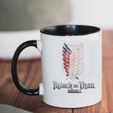 New Attack on Titan Mug 11oz Creative Ceramic Cartoon Anime Coffee Mugs Tea Cups Boy Friends Husband Birthday Gift, everythinganimee