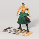 MH Variable Action Heroes One Piece Portgas D Ace Monkey D Luffy Roronoa Zoro 7&quot; Action Figure Collection, everythinganimee