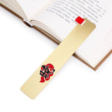 15CM Naruto Metal Bookmark Red Cloud Akatsuki Uchiha Sasuke Uchiha Itachi Ninja Animation Anime Metal Ruler Bookmark, everythinganimee