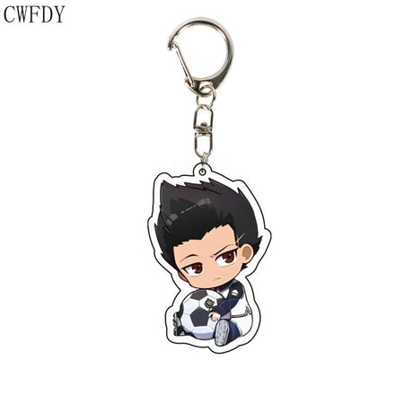 Anime BLUE LOCK Arcylic Keychain Cartoon Figures Isagi Yoichi Bachira Meguru Kawaii Key Chain Costume Accessories Birthday Gifts