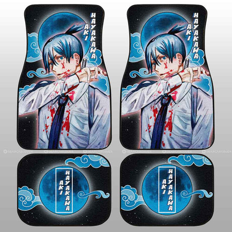 Chainsaw Man Power Car Floor Mats Custom Anime Car Interior Accessories Printing Car Floor Mat Universal Fit for Cars SUV Van, everythinganimee