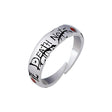 Anime Death Note Yagami Light Alloy Rings Cosplay For Men Women Adjustable Ring Props Jewelry Accessory Gift, everythinganimee