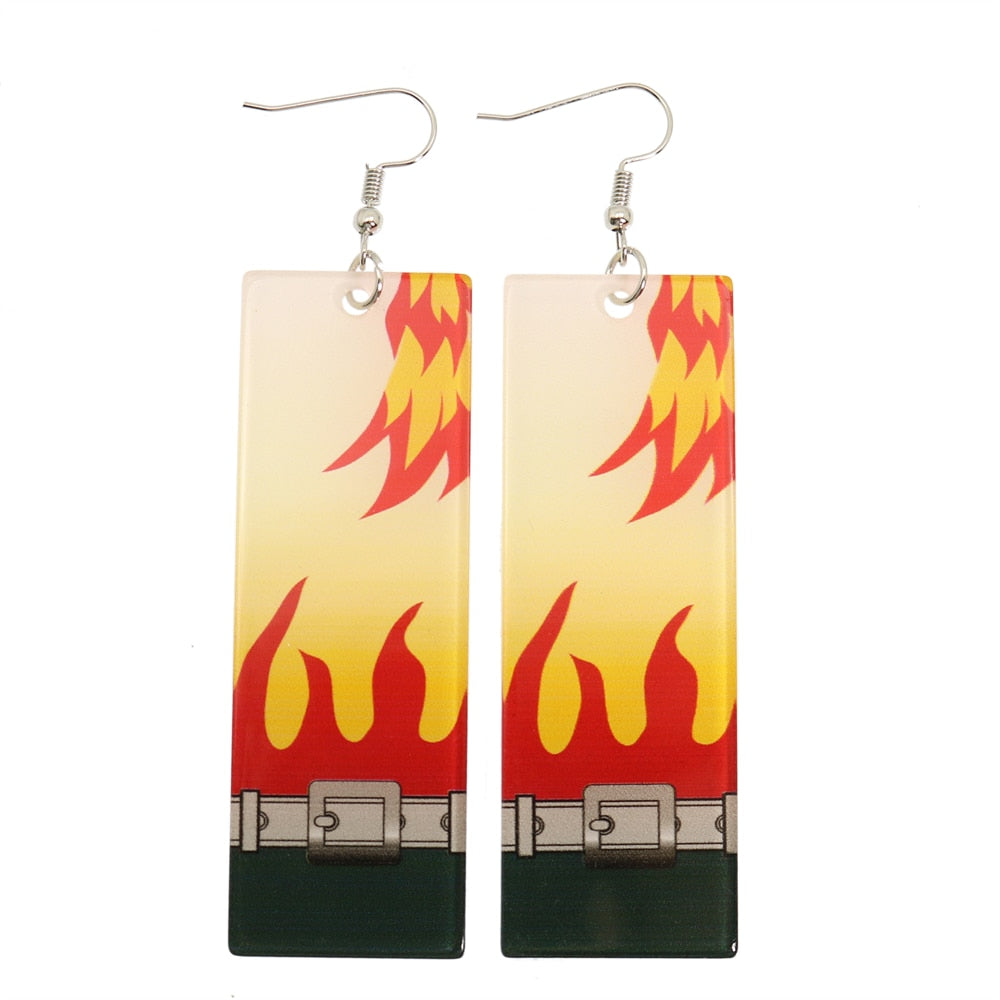 Fashion Acrylic Demon Slayer Earrings