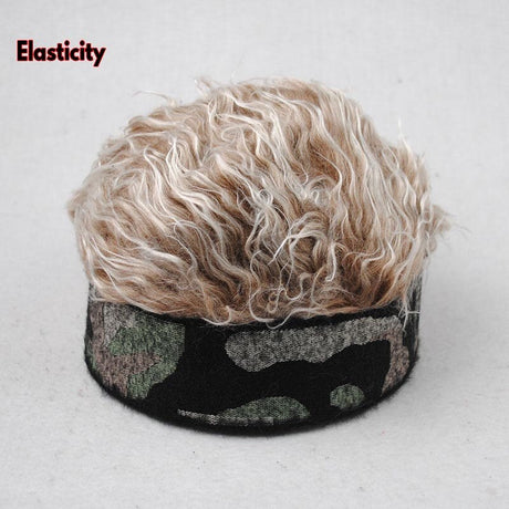 Japanese Anime Jujutsu Kaisen Cosplay Hat Fake Hair Wigs Toupee Camouflage Beanies Hat Spiked Hair Manga Punk Snapback Cap, everythinganimee