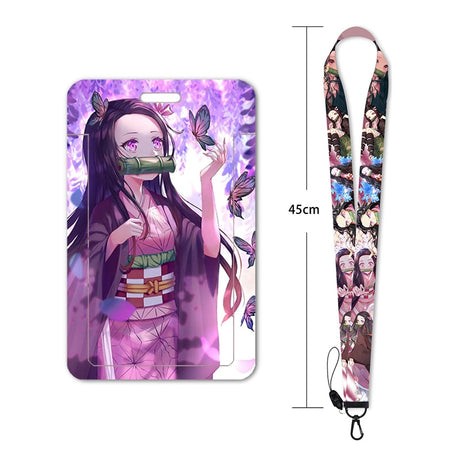 New Anime Demon Slayer Lanyards for Key Neck Strap For Card Badge Gym Key Chain Lanyard Key Holder DIY Hang Rope Keychain