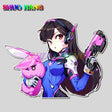 Car Body Decal Watch Vanguard DVA Game Stickers Song Hana Scratch Car Stickers Car Window Bumper Motorcycle Helmet Vinyl Decals, everythinganimee