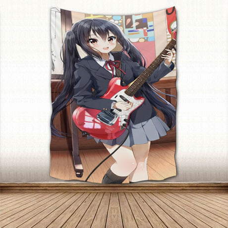 Anime Wall Hanging Tapestry Japan Kawaii New K-ON! Home Party Decorative Cartoon Game Photo Background Cloth Table, everything animee