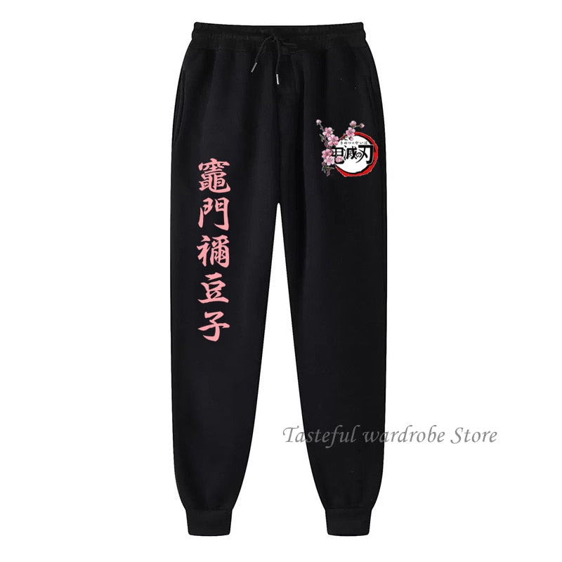 New Anime Jogging Pants Men Woman Demon Slayer Soft Bodybuilding Fashion Casual Sweatpants Long Trousers Sport Training Pants, everything animee