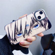 phone case featuring your favorite Jujutsu Kaisen characters, such as Yuji Itadori, Fushiguro Megumi on it. The case is compatible with iPhone 14, 13, 12, 11 Pro, X, Xs Max and XR.