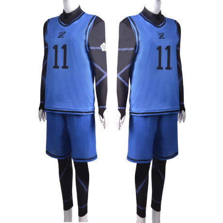 anime Bluelock Cosplay Costume Wig Chigiri Hyoma Isagi Yoichi Jersey Onesie Suit Anime Clothes Blue Sportswear Sport Wear Jerseys, everythinganimee