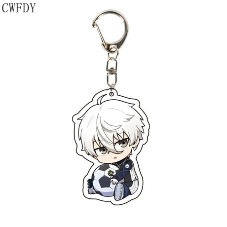 Anime BLUE LOCK Arcylic Keychain Cartoon Figures Isagi Yoichi Bachira Meguru Kawaii Key Chain Costume Accessories Birthday Gifts