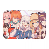 Hololive Non-slip Doormat Kawaii Girls Bath Bedroom Mat Prayer Carpet Indoor Modern Decor, everythinganimee