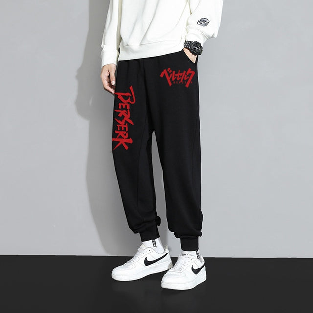 Japanese Anime Berserk Guts Long Pants Fashion Manga Printed Trousers Men Women Jogging Pants Hip Hop Street Casual Sweatpant, everythinganimee