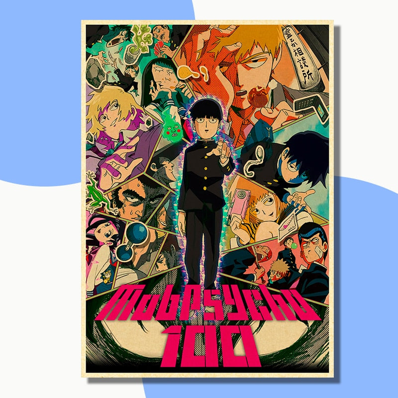 This poster captures the spirit of Mob Psycho 100. Looking for more Mob Psycho 100 merch? We have it all! Check out our anime merch now—free shipping!