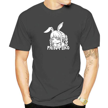 Fashion Leisure Hololive VTuber Pain Peko Usada Pekora T-shirt Harajuku Streetwear Cotton Graphics Tshirt Brands Tee Tops, everythinganimee