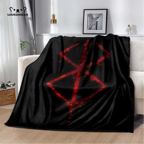 Calssic Comics Berserk Anime Throw Blanket Berserk Soft Flannel Thin Blankets for Bed Sofa Cover Bedspread Home Decor, everythinganimee