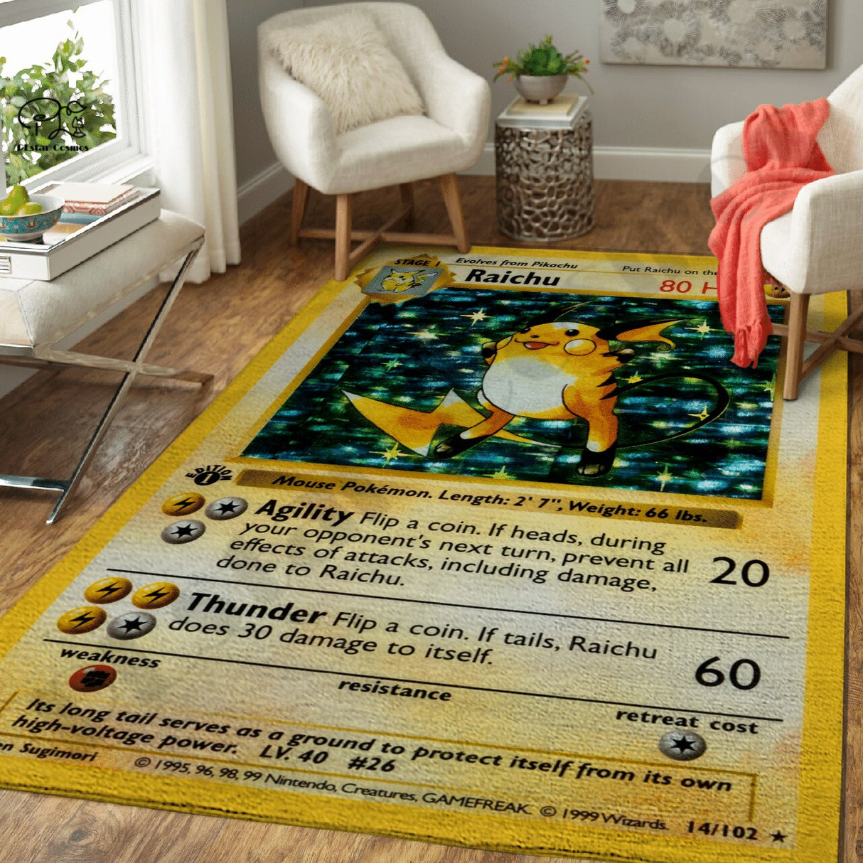 Newfashion Pokemon Anime Card Area Rug Gift 3D Printed Room Mat Floor Anti-slip Large Carpet Home Decoration Style-1, everythinganimee