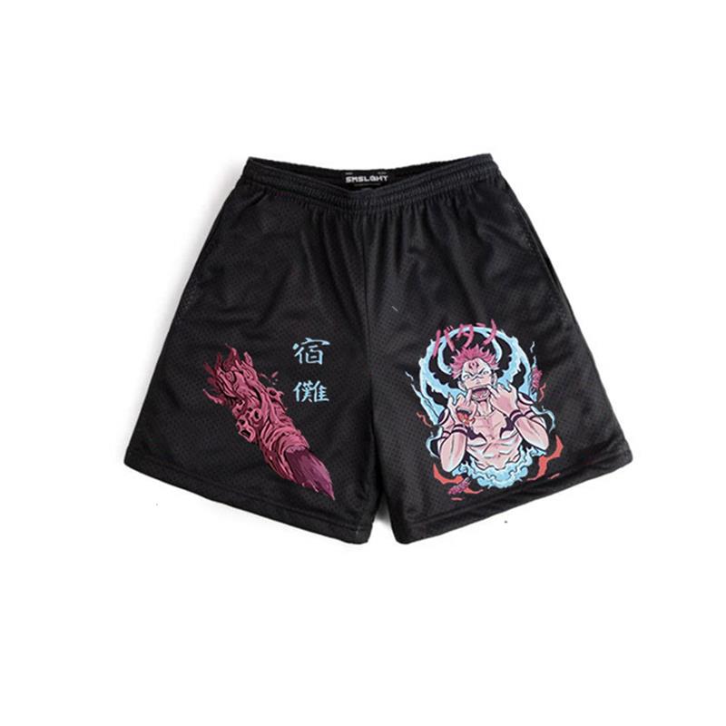 Japanese Anime jujutsu kaisen Shorts Men Printed Fashion Loose Casual Workout Jogging Gym Shorts Summer Beach Shorts, everything animee