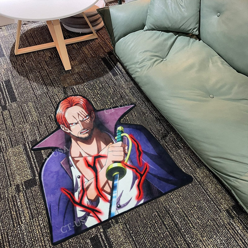 Japan Classic Anime ONE PIECE Shanks Rugs Printed Carpet for Bedroom Living Room Rugs Picnic Mats Anti-Slip Children Gift, everythinganimee