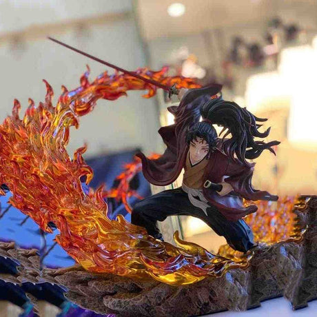 38cm Anime Demon Slayer Kokushibo Tsugikuni Yoriichi Kokushibo Can Be Illuminated Action Figurine PVC Collection Model Toy Gift, everythinganimee