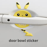 Pokemon car decoration universal door bowl sticker handle anti-collision strip paint anti-scratch rearview mirror protection, everythinganimee