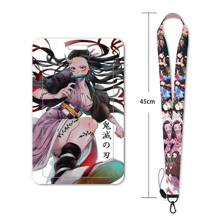 New Anime Demon Slayer Lanyards for Key Neck Strap For Card Badge Gym Key Chain Lanyard Key Holder DIY Hang Rope Keychain