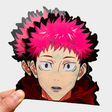 Yuji/Sukuna Anime Jujutsu Kaisen Sticker 3D Gradient Motion Stickers Creative Car Sticker Notebook Luggage Waterproof Decal Toy, everythinganimee