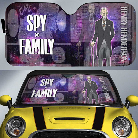 Spy X Family Loid Yor And Anya Hot Anime Car Auto Sunshades, everythinganimee