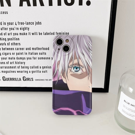 phone case featuring your favorite Jujutsu Kaisen characters, such as Yuji Itadori, Fushiguro Megumi on it. The case is compatible with iPhone 14, 13, 12, 11 Pro, X, Xs Max and XR.