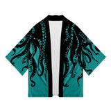 Plus Size Octopus Print 2023 Summer Chic Loose Japanese Streetwear Cardigan Women Men Harajuku Kimono Cosplay Top Shirts Yukata