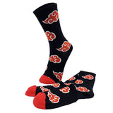 Naruto Red Cloud Socks