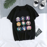 Japanese Anime Demon Slayer T Shirt Unisex Tanjirou Kamado Graphic Tee Shirt Women Kimetsu No Yaiba Nezuko Tshirt Female T-shirt, everythinganimee