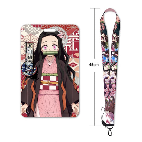 New Anime Demon Slayer Lanyards for Key Neck Strap For Card Badge Gym Key Chain Lanyard Key Holder DIY Hang Rope Keychain