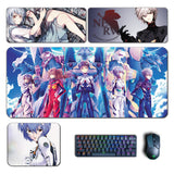 Anime Eva Large Mouse Pads Ayanami Rei Nagisa Kaworu Mousepads Computer Laptop Gamer Pad Manga PC Gaming Accessories Desk Mats, everythinganimee