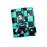 Anime Demon Slayer Soft Button Wallet Tomioka Giyuu Zipper Coin Card Purse, everythinganimee