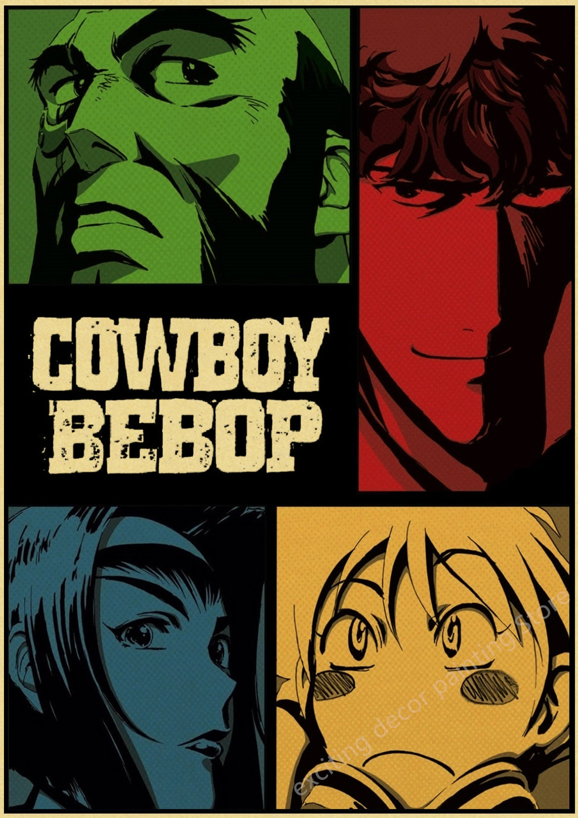 Cowboy Bebop Retro Posters (A4)